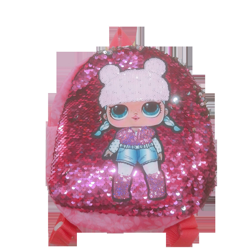 亮片贴惊喜娃娃书包 (7)