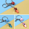 Cartoon whistle for training, keychain, car keys, colorful harmonica, toy, pendant, Birthday gift