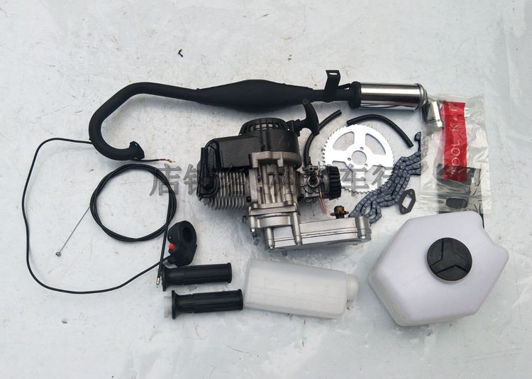 Modified bicycle mini off-road motorcycle trotting two-stroke engine 49CC gasoline engine gearbox