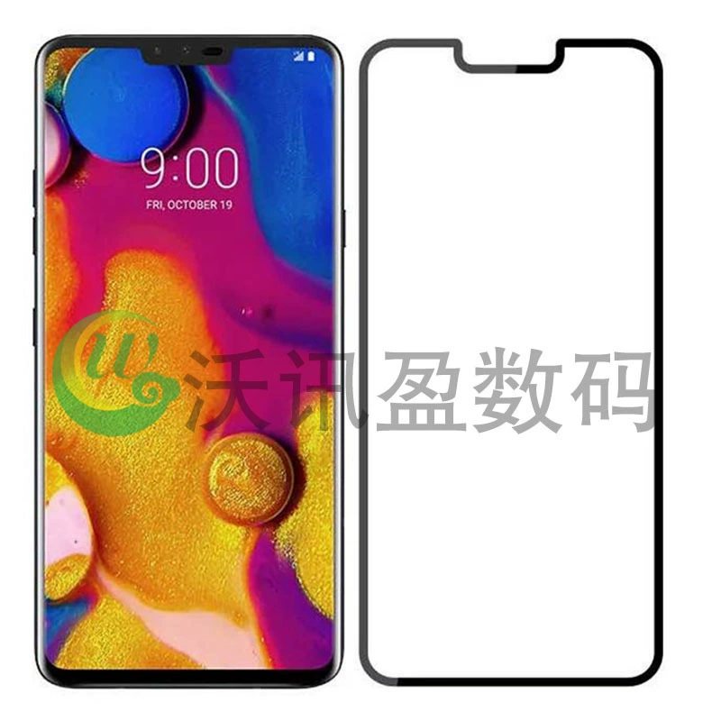 Защитное 3D закалённое стекло с полным покрытием для LG V40, горячая гибка поверхности, HD взрывозащитная плёнка