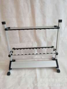 Upgraded Fishing Rod Display Rack Aluminum Alloy Sample Display Rack Net Fishing Rod Storage Rack Fishing Gear Rack