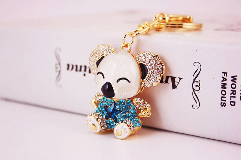 Creative Mignon Koala Porte-clés Porte-clés Animal Pendentif En Métal display picture 10