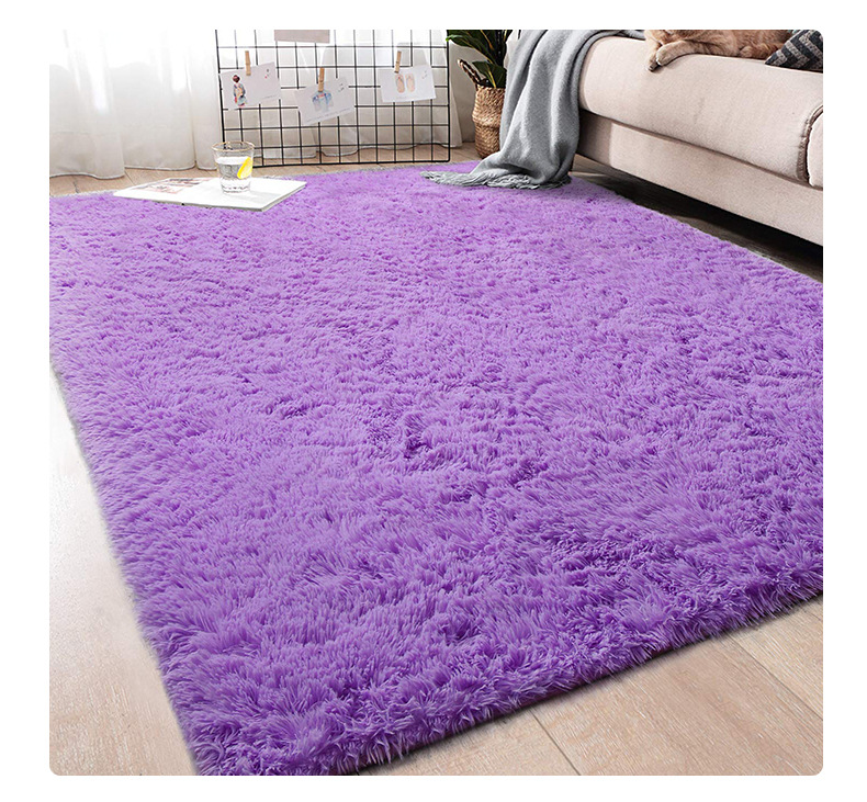 丝毛地毯,长毛地毯,家用客厅地毯,卧室地毯,床边地毯