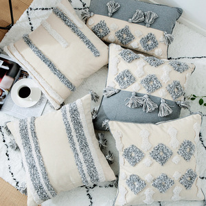 Nordic Morocco geometric fringed cushion pillow case