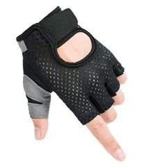 Fitness gloves for women, dumbbell exercises, cycling, anti-slip, breathable, thin, sun protection gloves, half finger, spring and summer