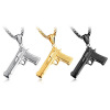 Fashionable gun stainless steel, necklace, accessory hip-hop style, European style