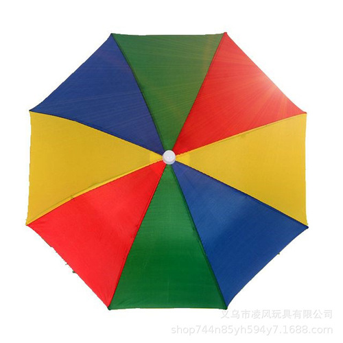 Factory direct sales sun protection umbrella hat fishing parasol double layer breathable windproof umbrella hat tea picking umbrella for children and adults