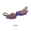 Dark purple + gold * A pair of buckles about 10CM * Flower shape * Hemming