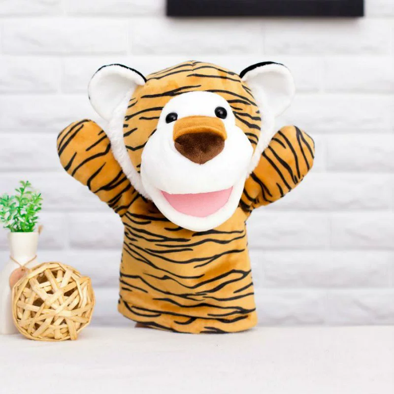 Hand puppet, plush toy, doll for kindergarten, interactive gloves, tiger