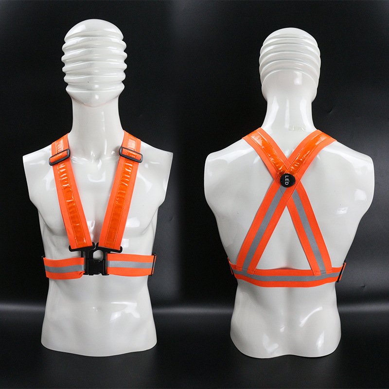 交叉背心(橙色松紧带)