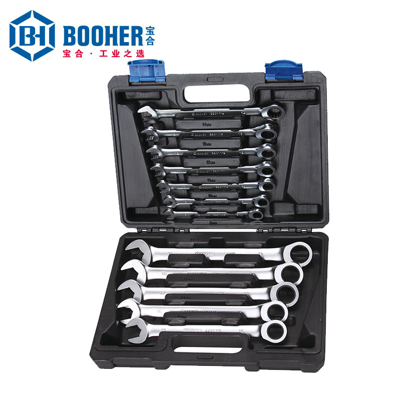 Booher宝合工具 12件全抛光两用快扳组套 BH2200401