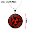 Naruto, accessory, glossy fashionable necklace, pendant, with gem