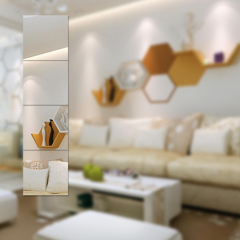 全身镜36*36四片拼接组合免打孔粘贴工厂批发