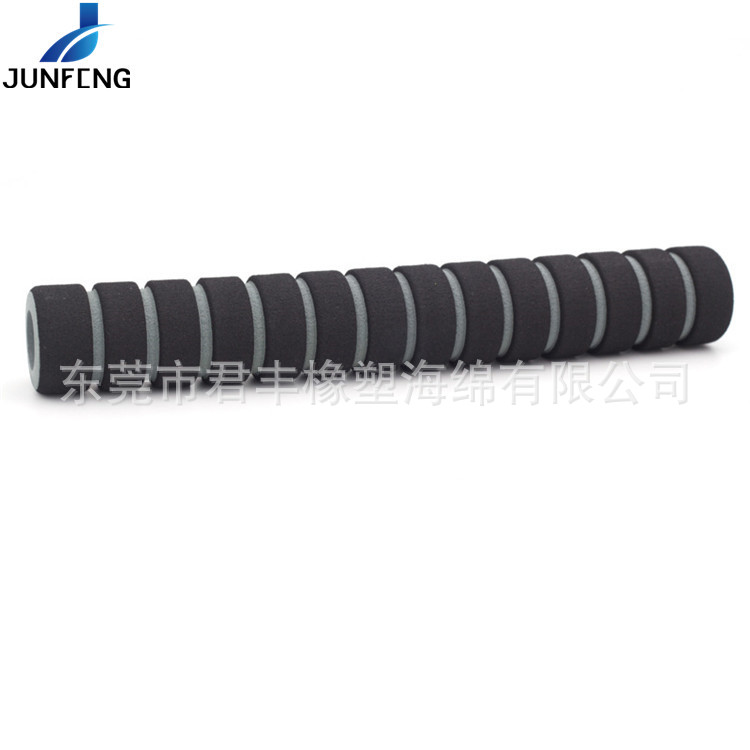 打地机把套减震EVA套管 哑铃防滑黑灰NBR橡塑泡棉护手握把磨砂面