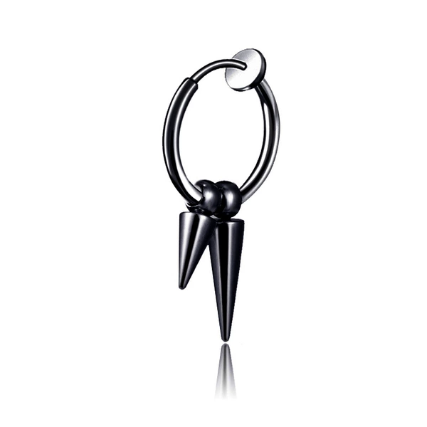 Ear clip double -pointed pointed black