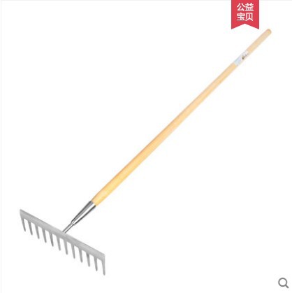 美达斯 园艺工具多功能 高品质12齿松土耕地钉耙 家用农用钢耙