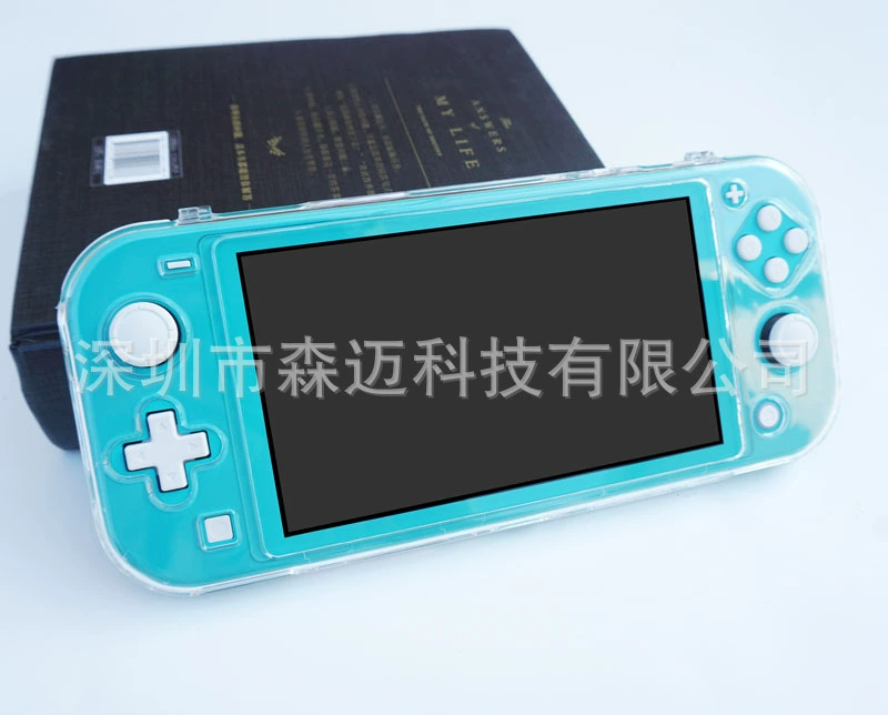 Защитный чехол-коробка для консоли Nintendo Switch Lite, защитный корпус, сдвижная мини-крышка из прозрачного кристалла