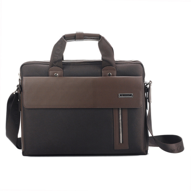 Wholesale 14 Inch Oxford Cloth Portable Casual Computer Bag Business Shoulder Crossbody Briefcase Portable Waterproof Canvas Bag