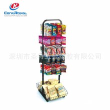 廠家直銷五金鐵架 懸掛零食掛架 金屬食品展示架 超市糖果陳列架
