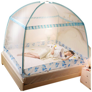 包邮新款网红加密加厚蒙古包蚊帐1.5米床1.2m家用1.8x2.0三开门