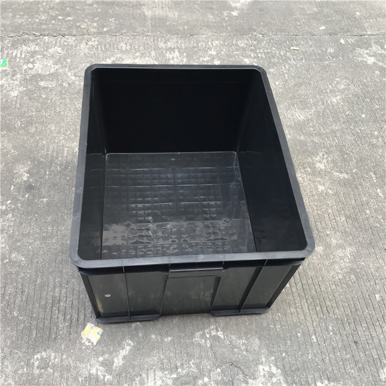 深圳塑料周转箱车间带盖周转箱600*500*360塑胶工具箱工业零件箱
