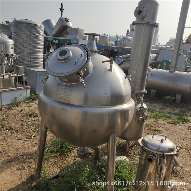 二手强制循环蒸发器 单效蒸发器  20平方喷淋式冷凝器