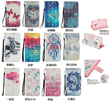 适用红米NOTE9卡通彩绘手机皮套小米10插卡索尼Xperia5钱包保护套