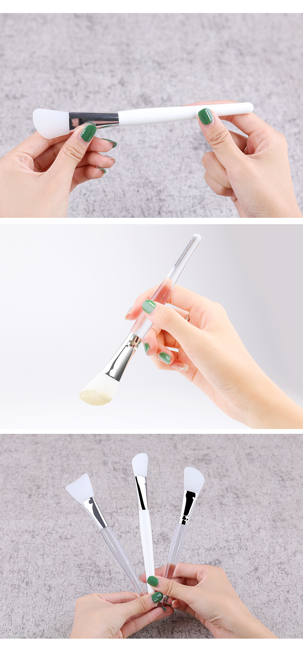 Silicone Mask Brush Super Soft Stirring Stick Makeup Mask Tool Wholesale Nihaojewelry display picture 11