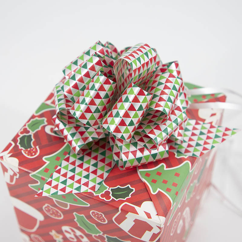 Bola de flores de Navidad-triángulo de colores