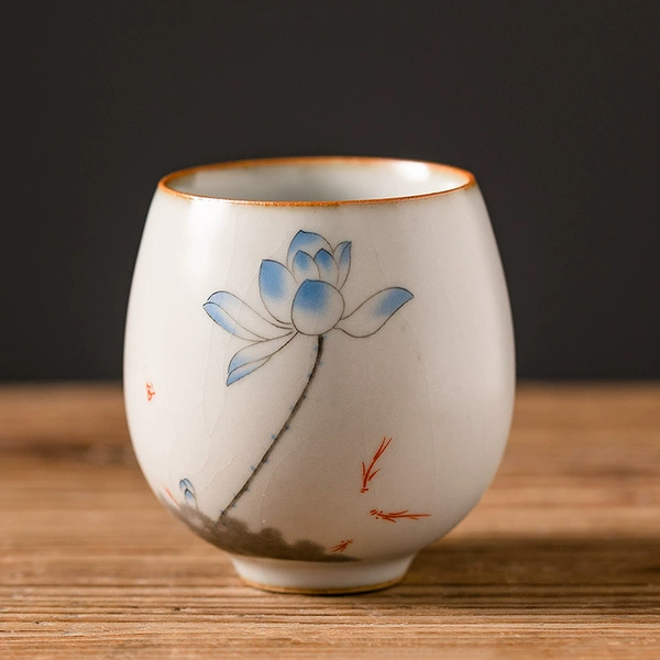 Antique Egg Cup-Lotus