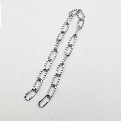 工矿吊灯吊链灯具配件DIY线径2.0小方扣吊链锁链链子链条铁链1米|ms