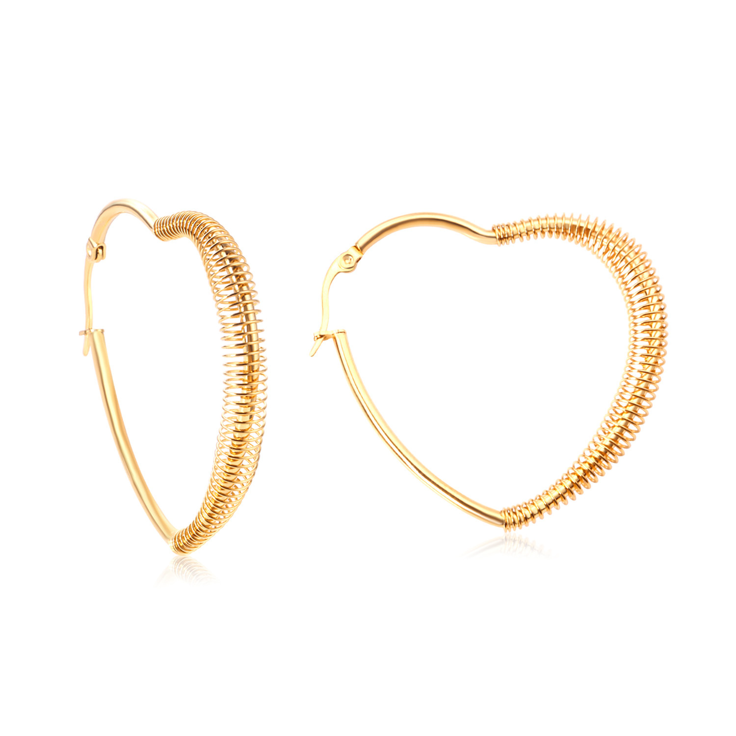 Fashion Geometric Stainless Steel Plating Earrings 1 Pair