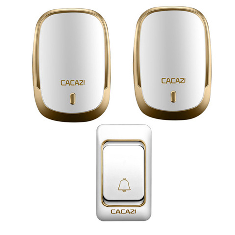 卡佳斯K01一拖二无线门铃 家用远距离音乐数码别墅门铃CACAZI门铃