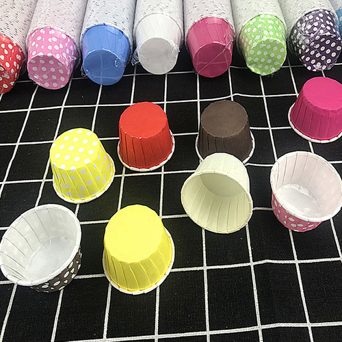 Small cup cake paper for baking, muffin cup paper, non-stick paper, high temperature lamination paper cup, 100 pieces