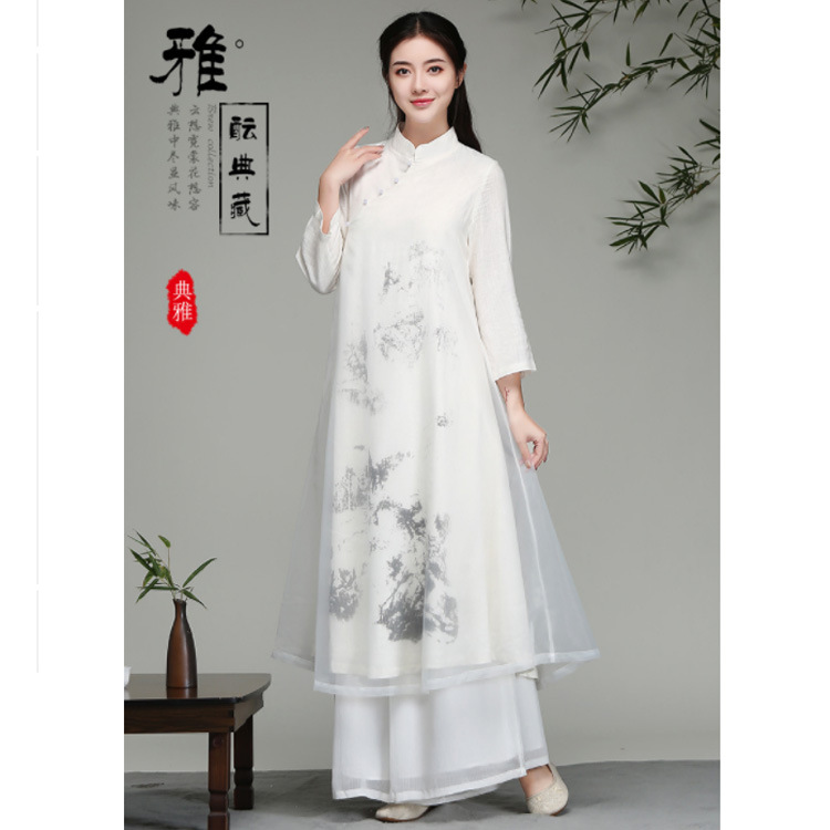 Costume femme en Coton et lin - Ref 3333741 Image 5