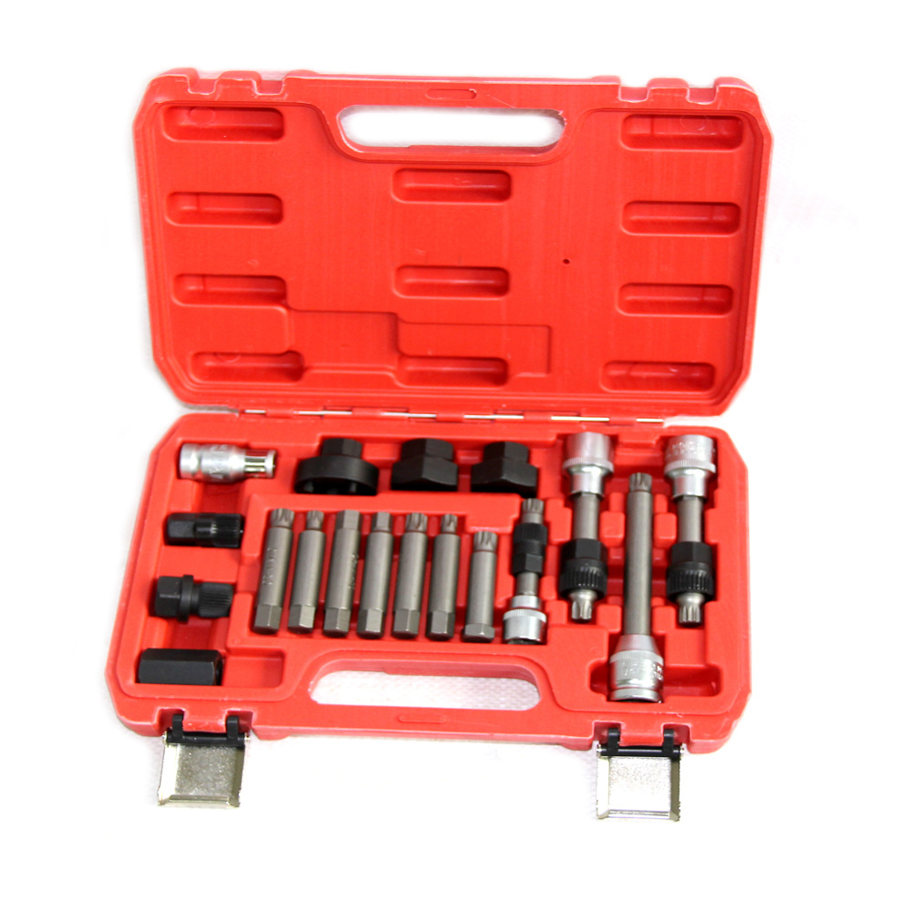 18件套汽车发电机皮带轮拆装工具套装 所有车型皮带轮拆卸器