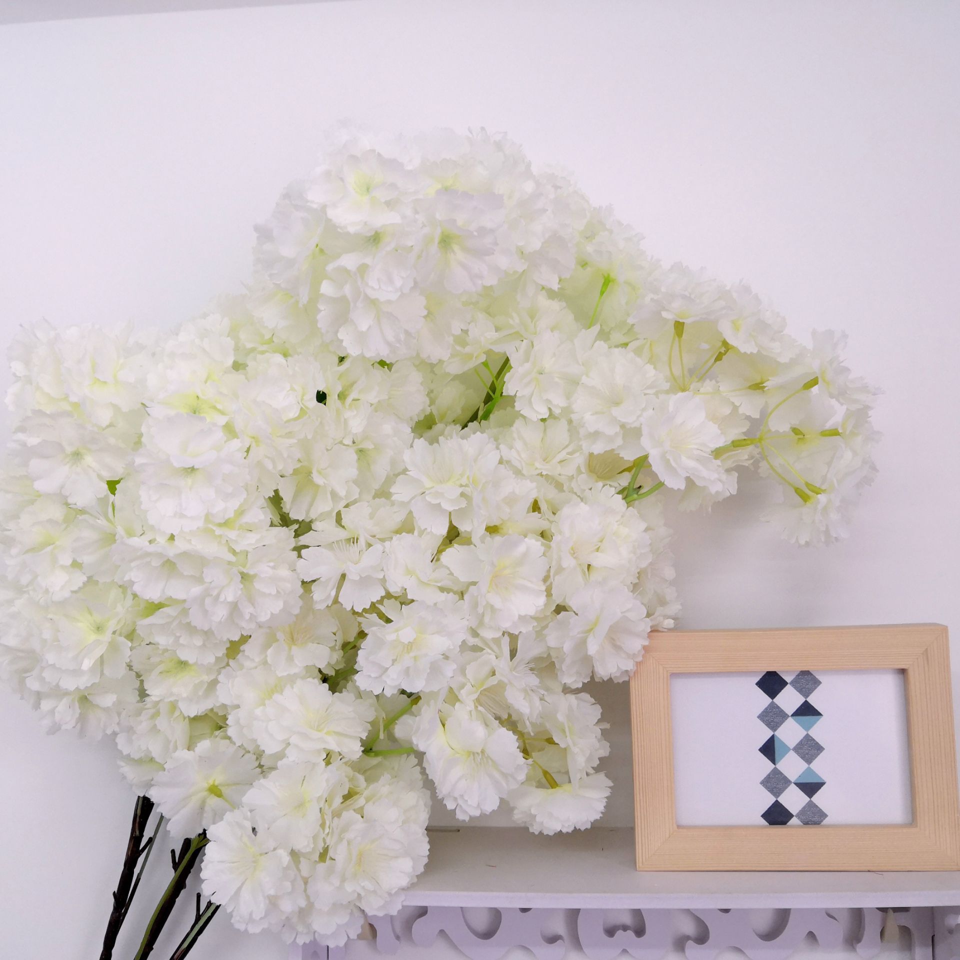 仿真加密櫻花枝 影樓婚慶拱門落地擺放客廳裝飾假花仿真植物花牆