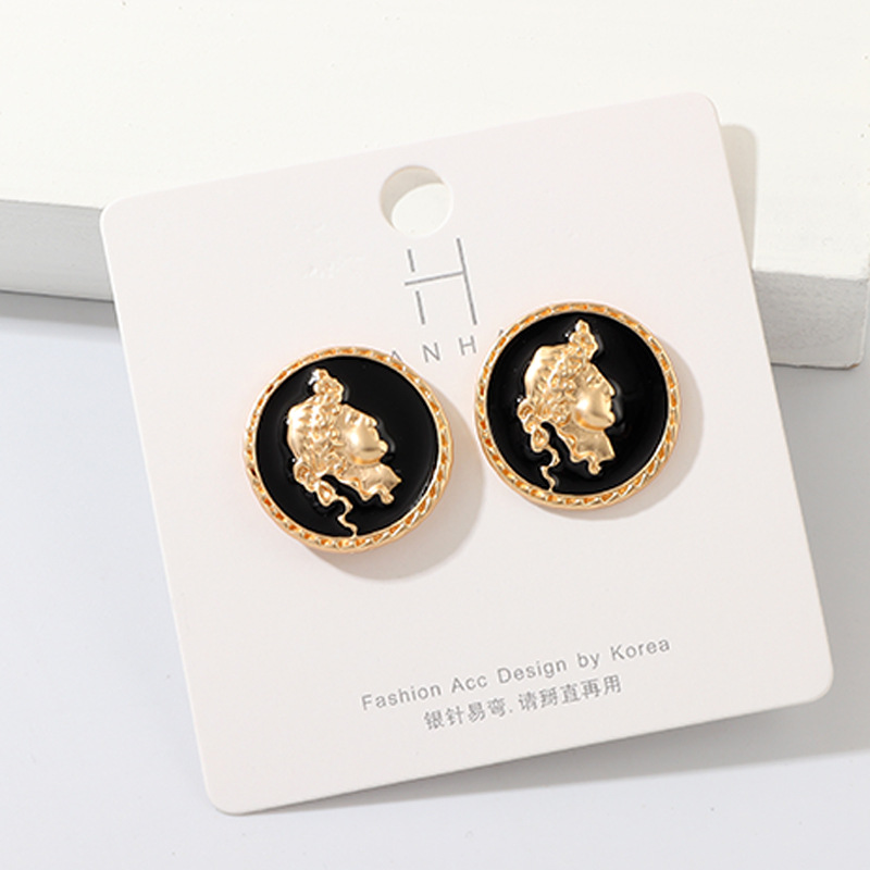 New Earrings, Human Button, Earrings, Portrait Earrings display picture 2