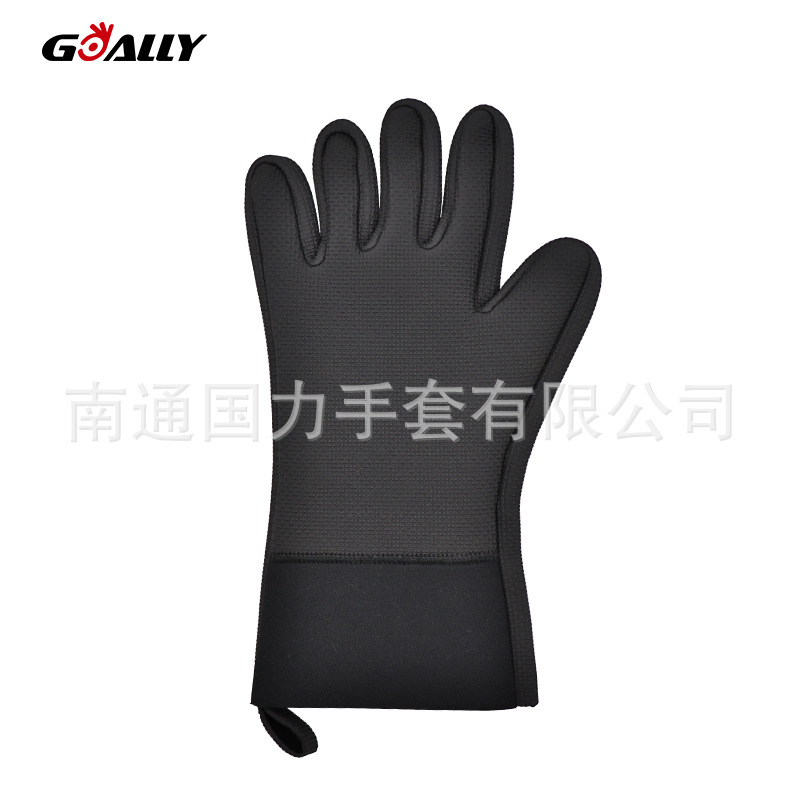 厂家供应黑色微波炉烤箱专用防烫手耐高温隔热手套