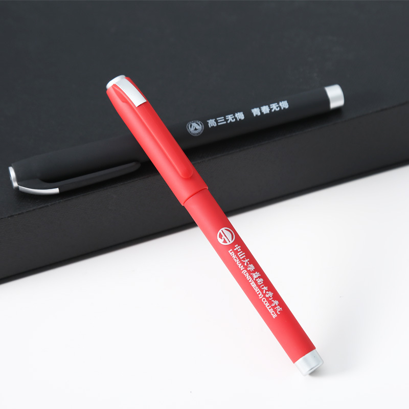 Pluma de gel de negocios personalizada impresa logotipo firma pluma personalizada publicidad pluma Oficina 0,5mm negro agua pluma al por mayor image 5