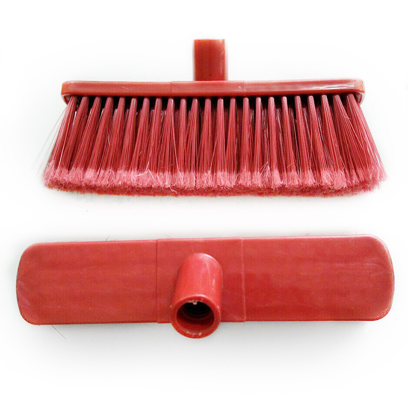 Hand push broom long handle soft fur floor brush soft fur bathroom brush bathroom washing brush water brush broom head