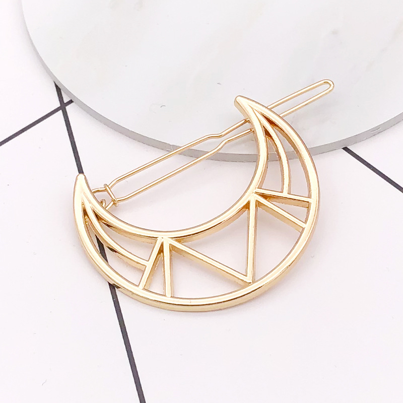 Fashion Moon Starfish Bow Knot Alloy Plating Hair Clip display picture 2