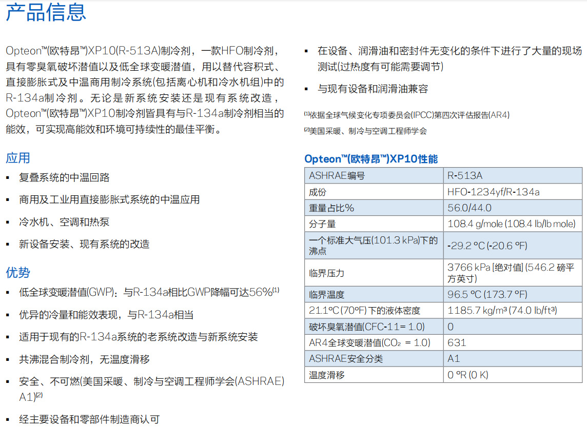 R513A (Opteon XP10)