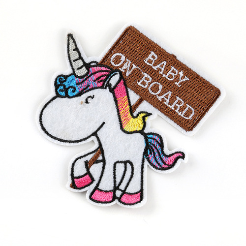 Computer embroidered cloth patch animal unicorn cartoon patch patch clothing accessories shoes and hats bag accessories embroidered patch patch