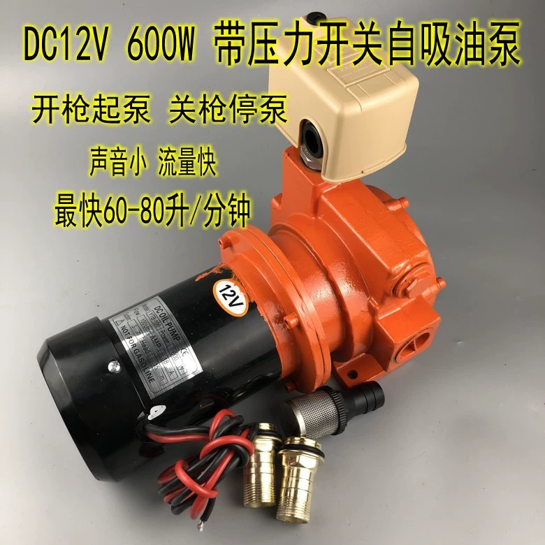 Высокая мощность самовсасывание бесшумный дизельный насос Электрический насос всасывания 12V24V220V большой расход автоматический 600W