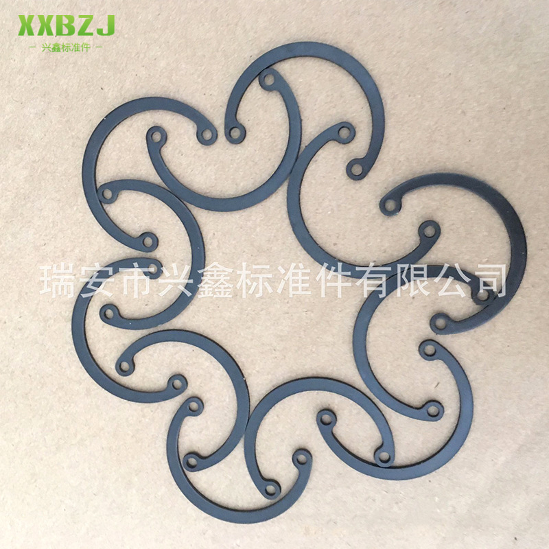 供应GB-893 DIN-472 轴承用半圆挡圈内外卡簧孔卡簧开口挡圈