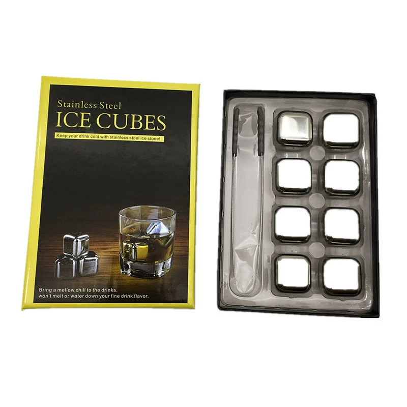 Ice cubes stainless steel for whiskey, Amazon