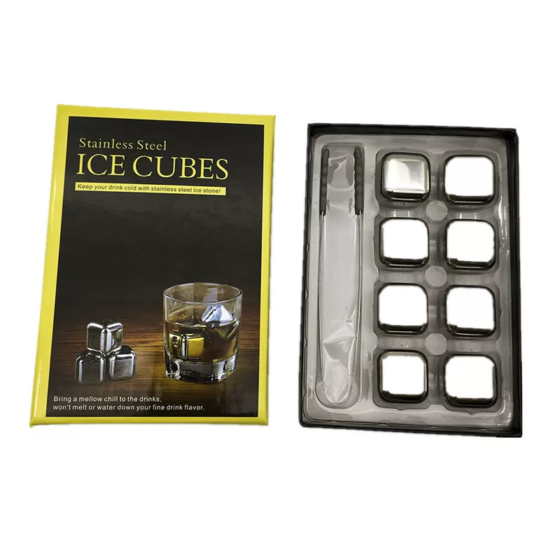 Ice cubes stainless steel for whiskey, Amazon