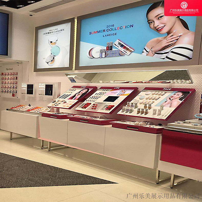 厂家定制欧式热销亚克力木质烤漆高柜背柜彩妆柜