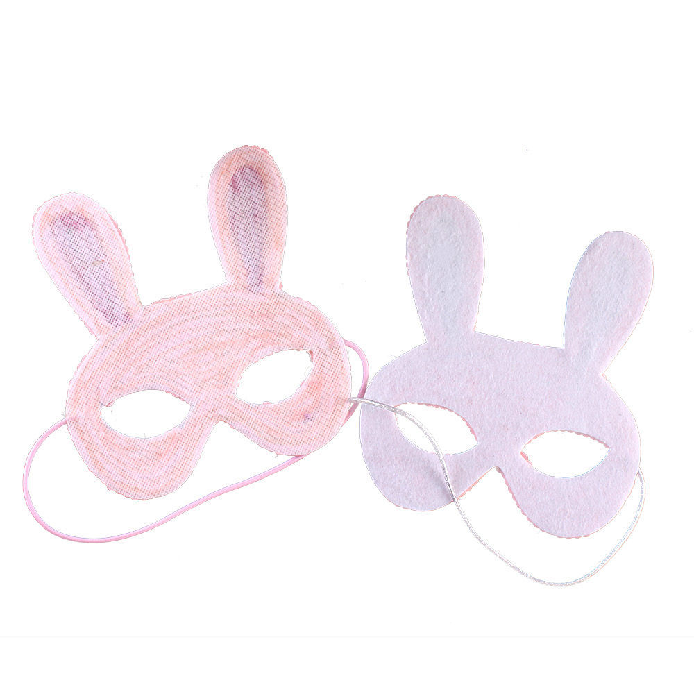 Máscara de disfraces para niños Halloween kindergarten máscara de rendimiento suministros conejito Fox animal máscara de lentejuelas